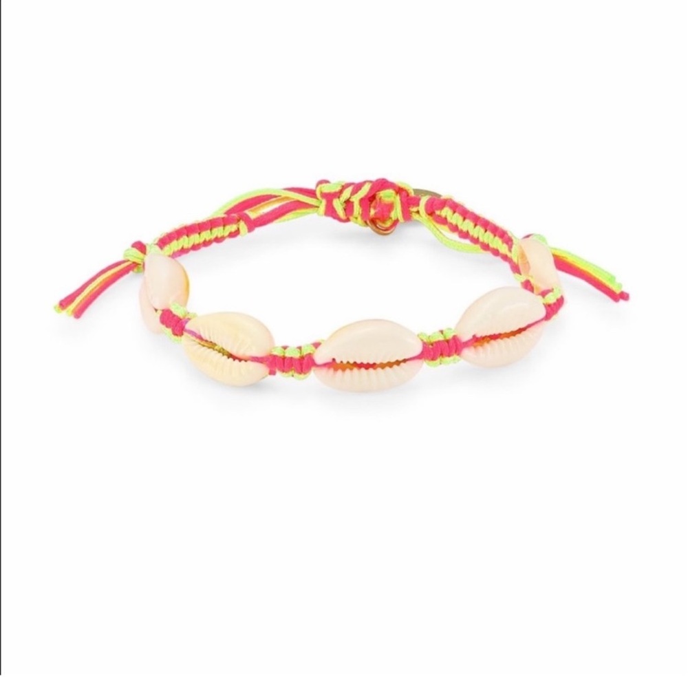 Venessa Arizaga Pink/Green Shell Bracelet